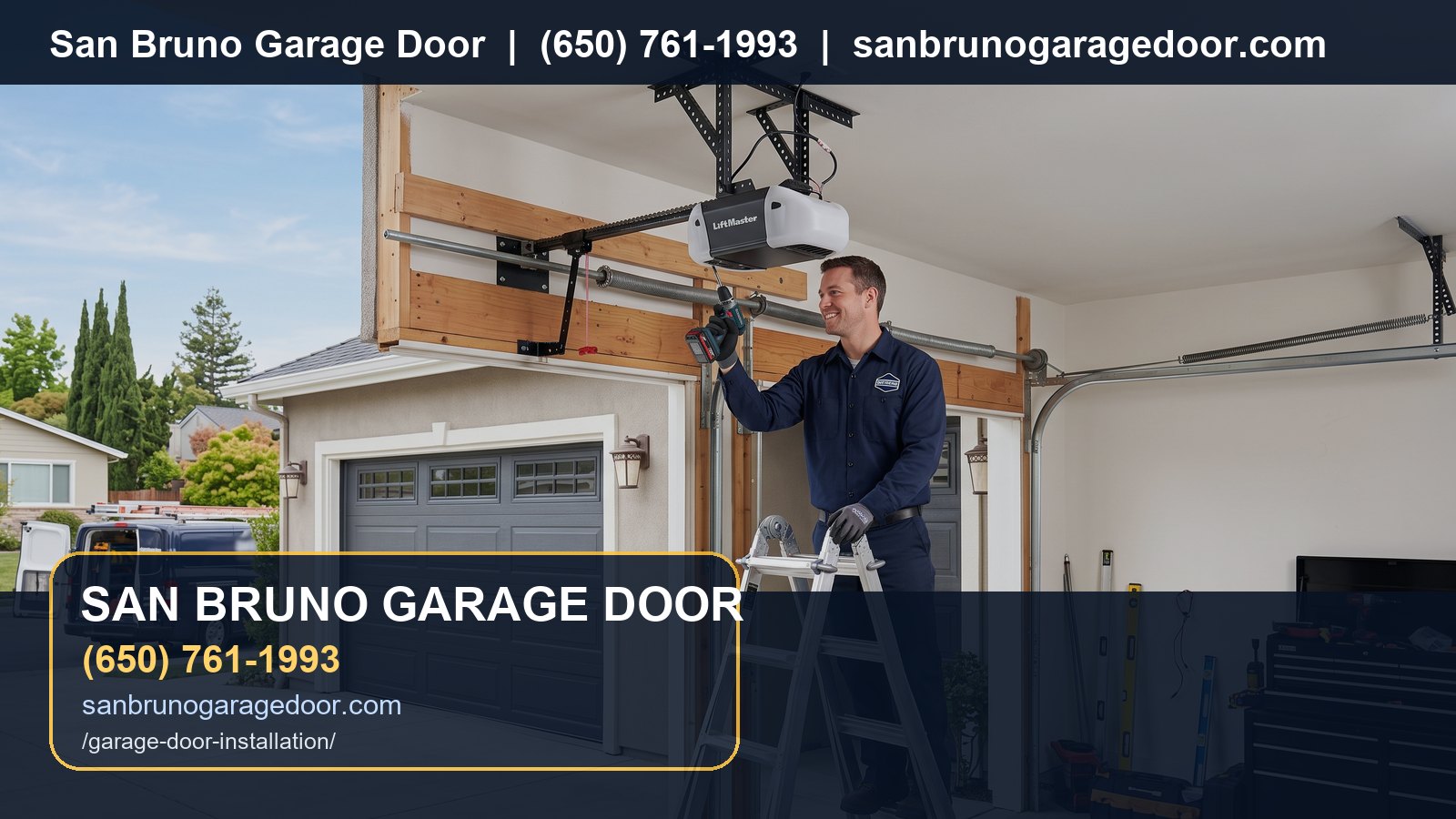 Garage Door Installation San Bruno branded visual
