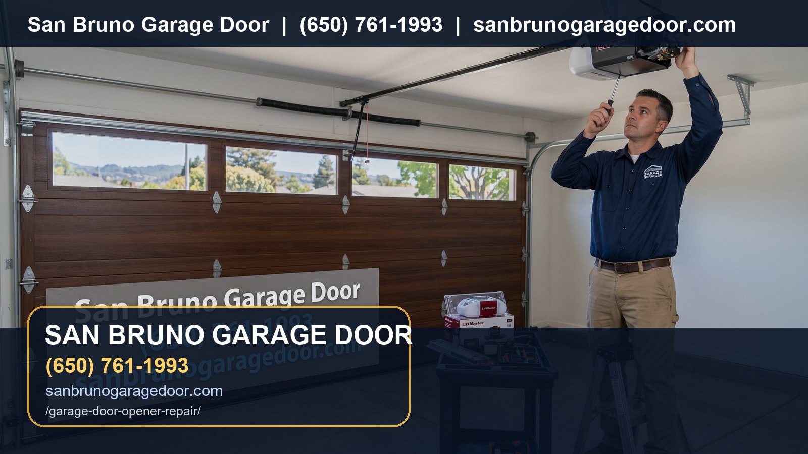 Garage Door Opener Repair San Bruno branded visual
