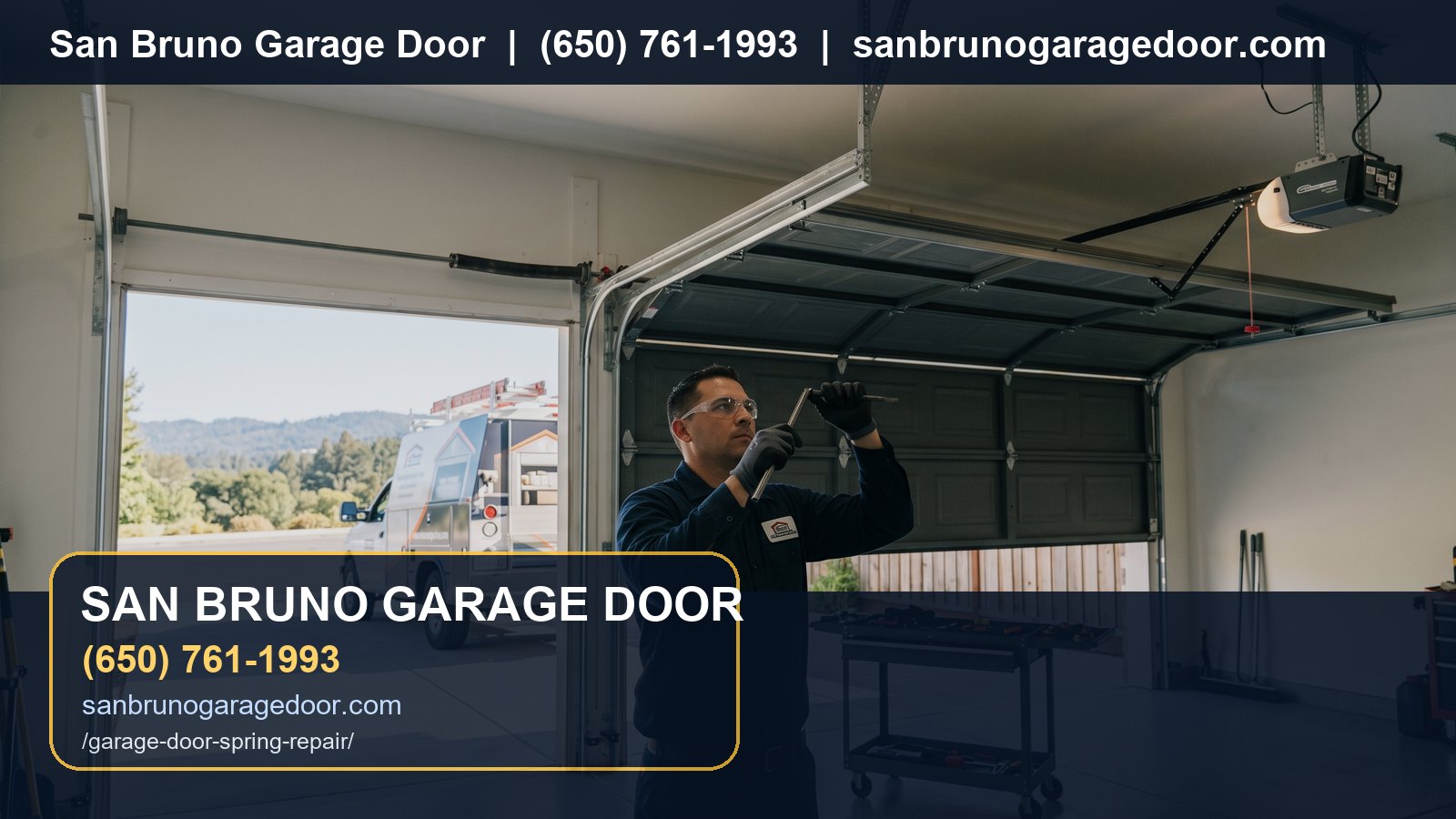 Garage Door Spring Repair San Bruno branded visual