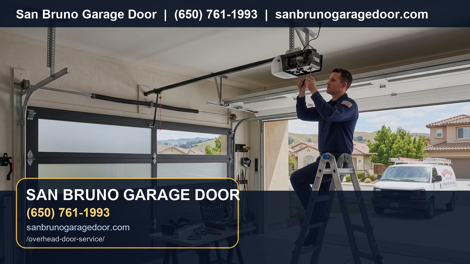 Overhead Door Service San Bruno branded visual