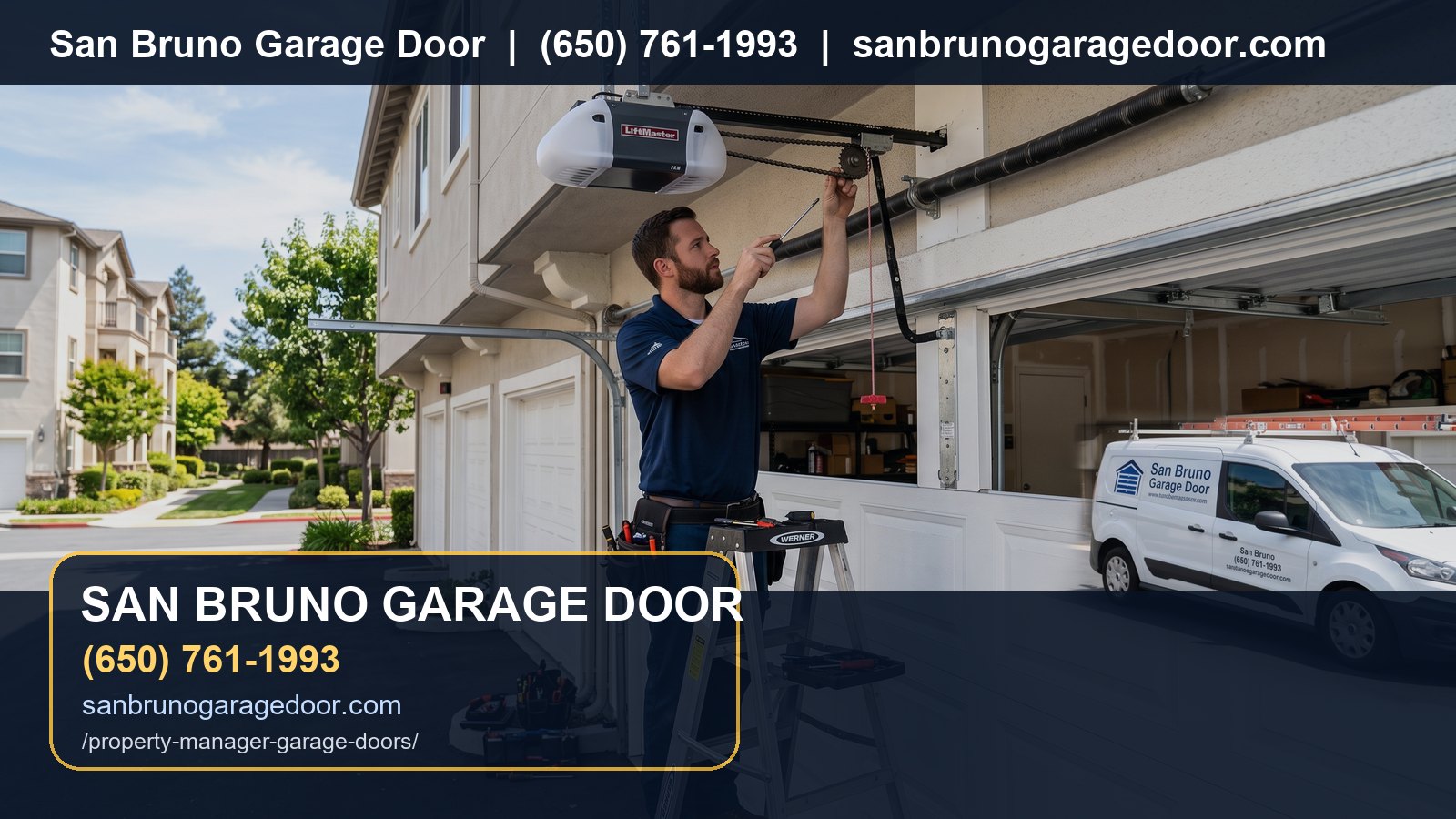 Property Manager Garage Door Service San Bruno branded visual