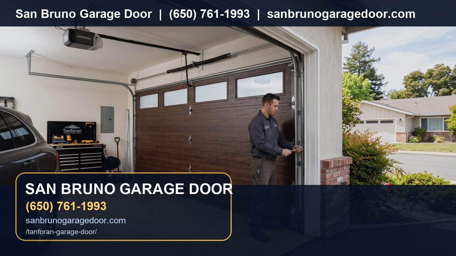 Tanforan Area Garage Door Service branded visual